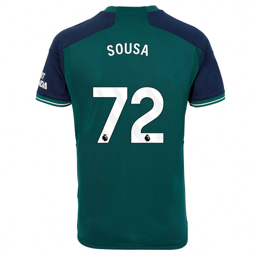 Kids  Lino Sousa #72 Green Third Jersey 2023/24 T-Shirt Za