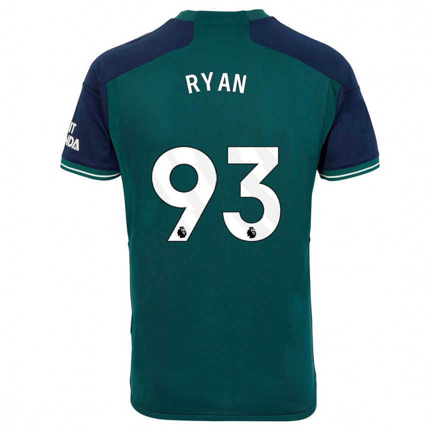 Kids  Kamarni Ryan #93 Green Third Jersey 2023/24 T-Shirt Za