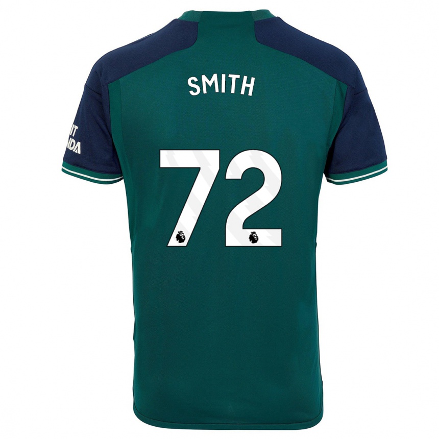 Kids  Matt Smith #72 Green Third Jersey 2023/24 T-Shirt Za