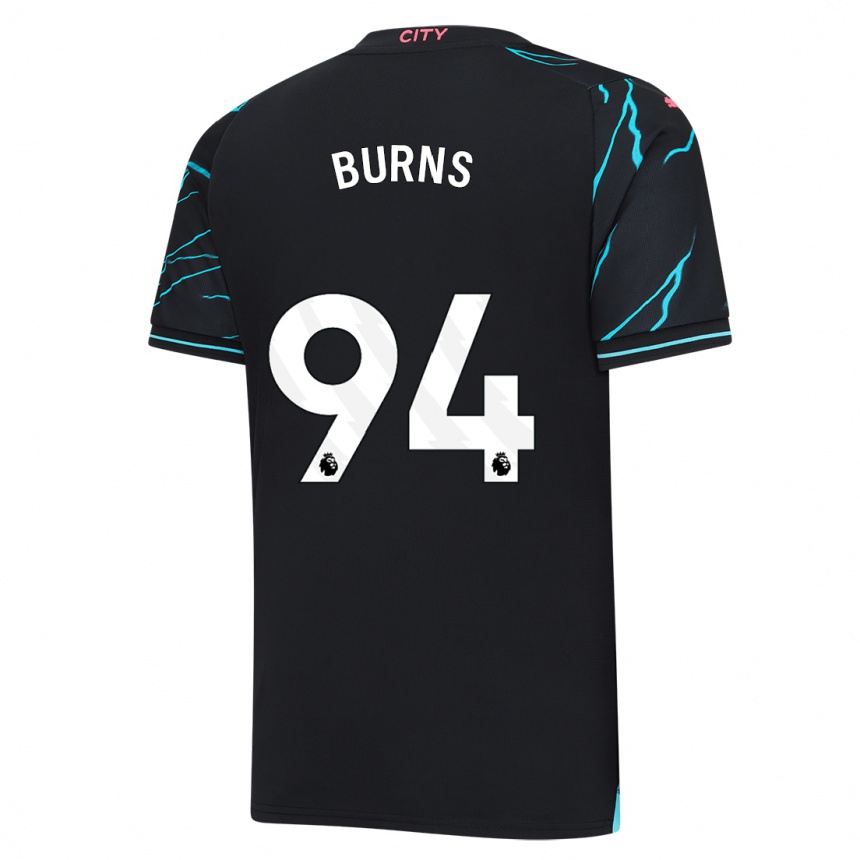 Kids  Finley Burns #94 Dark Blue Third Jersey 2023/24 T-Shirt Za