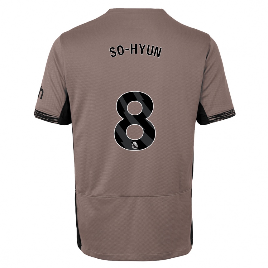 Kids  Cho So-Hyun #8 Dark Beige Third Jersey 2023/24 T-Shirt Za