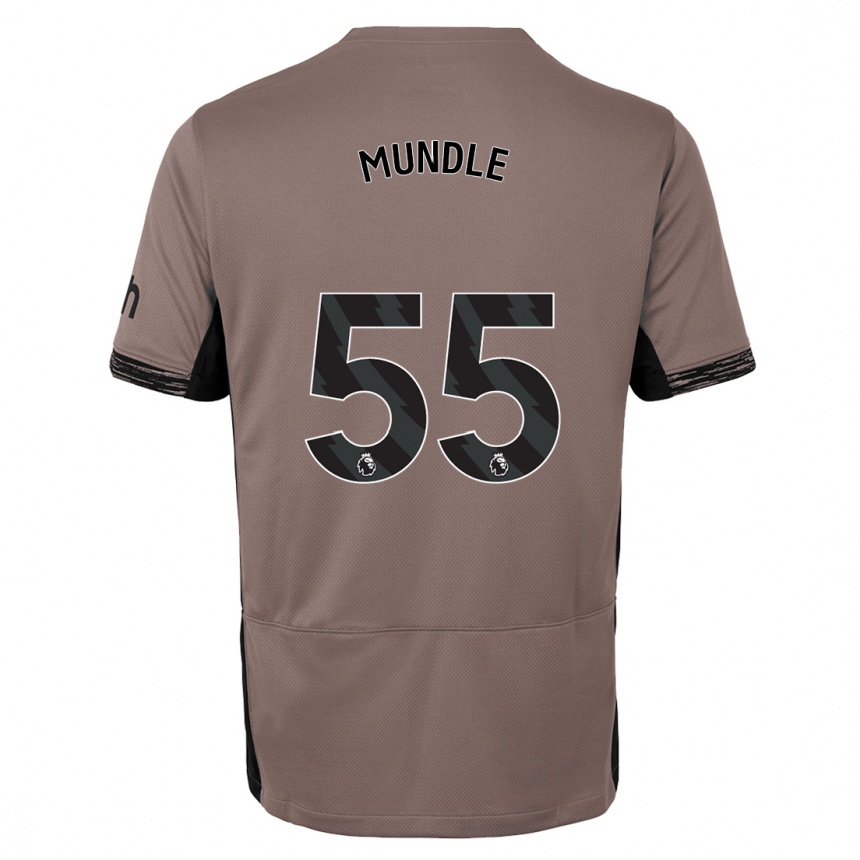 Kids  Romaine Mundle #55 Dark Beige Third Jersey 2023/24 T-Shirt Za