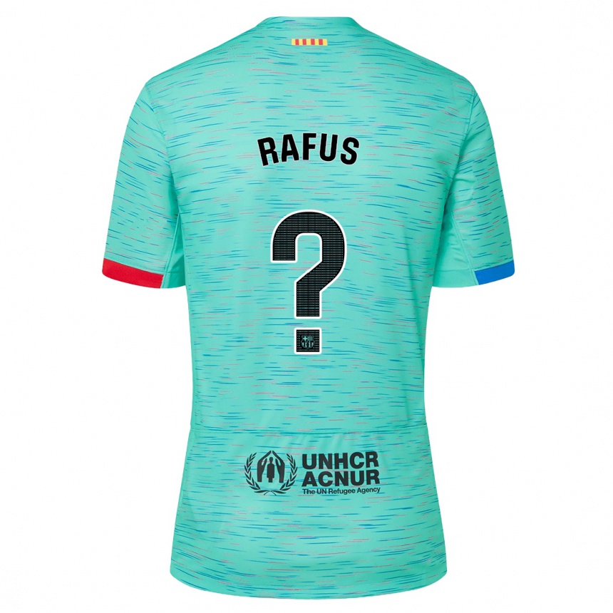 Kids  Arnau Rafus #0 Light Aqua Third Jersey 2023/24 T-Shirt Za