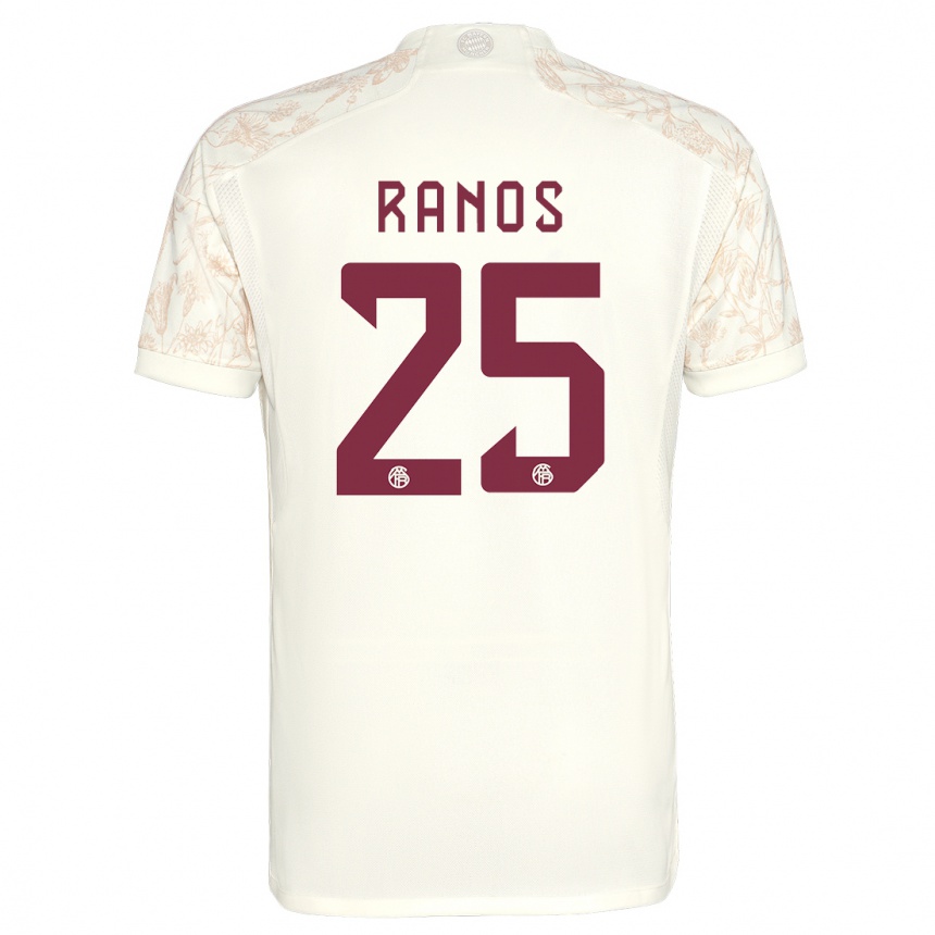 Kids  Grant-Leon Ranos #25 Off White Third Jersey 2023/24 T-Shirt Za