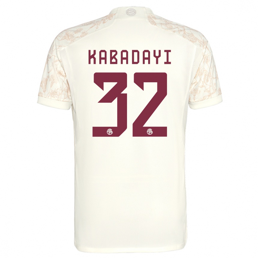 Kids  Yusuf Kabadayi #32 Off White Third Jersey 2023/24 T-Shirt Za