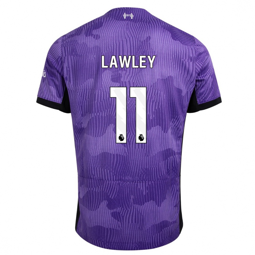 Men  Melissa Lawley #11 Purple Third Jersey 2023/24 T-Shirt Za