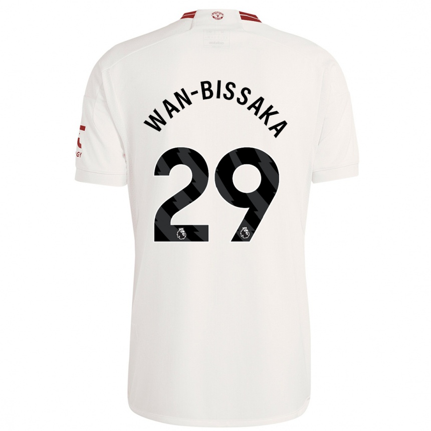 Men  Aaron Wan-Bissaka #29 White Third Jersey 2023/24 T-Shirt Za