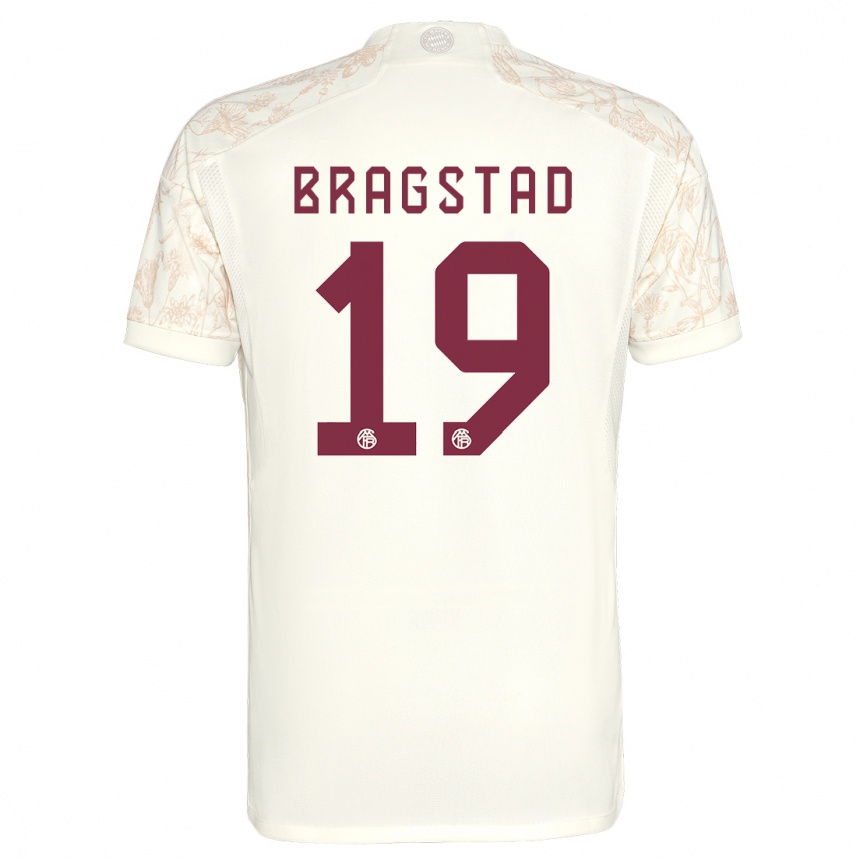 Men  Emilie Bragstad #19 Off White Third Jersey 2023/24 T-Shirt Za