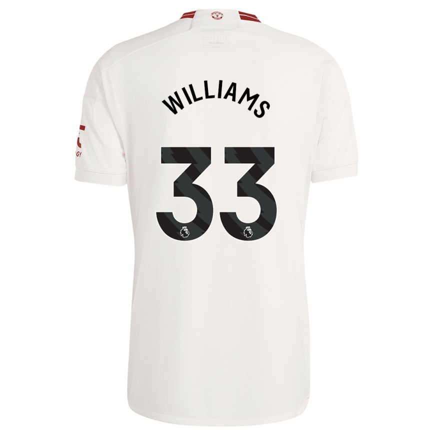 Women  Brandon Williams #33 White Third Jersey 2023/24 T-Shirt Za