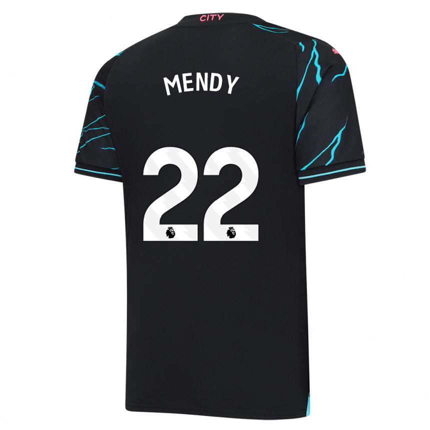 Women  Benjamin Womendy #22 Dark Blue Third Jersey 2023/24 T-Shirt Za