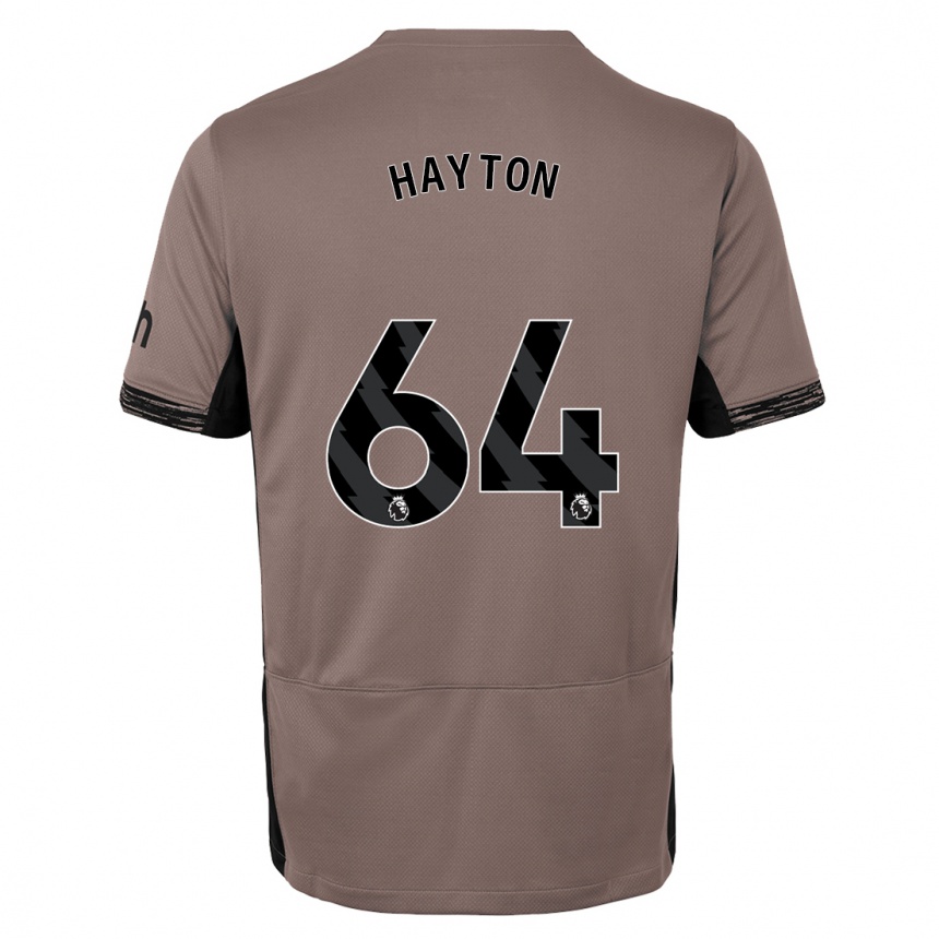 Women  Adam Hayton #64 Dark Beige Third Jersey 2023/24 T-Shirt Za