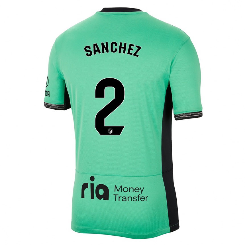 Women  Ricard Sanchez #2 Spring Green Third Jersey 2023/24 T-Shirt Za