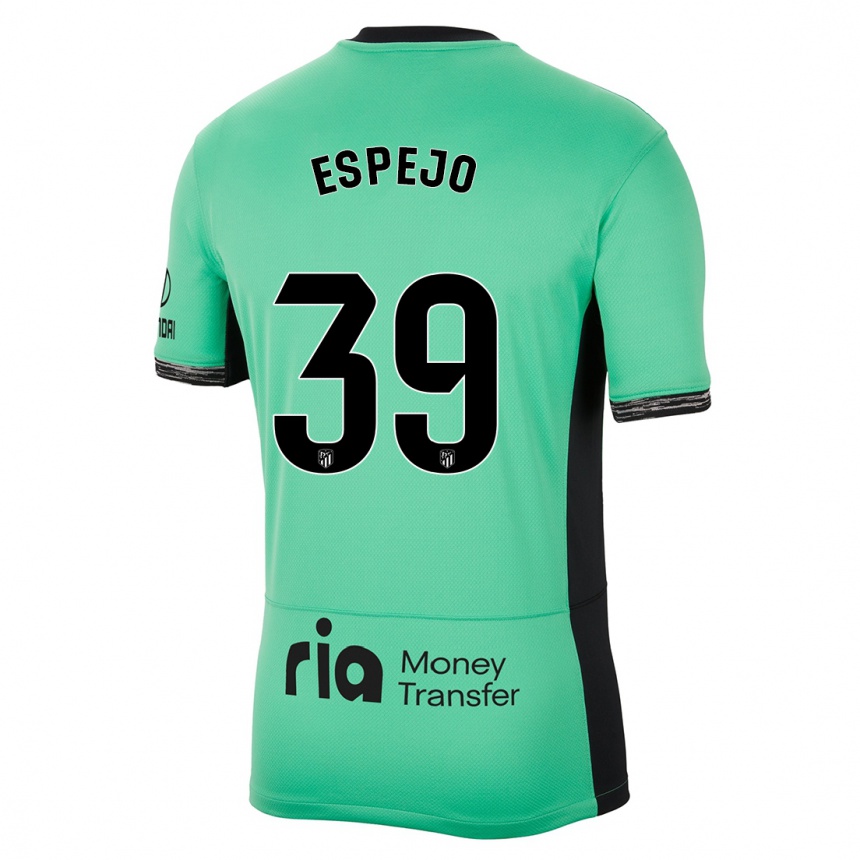 Women  Diego Espejo #39 Spring Green Third Jersey 2023/24 T-Shirt Za