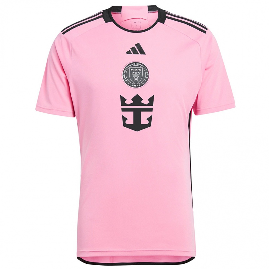 Kids Football Nicolás Stefanelli #22 Pink Home Jersey 2024/25 T-Shirt Za