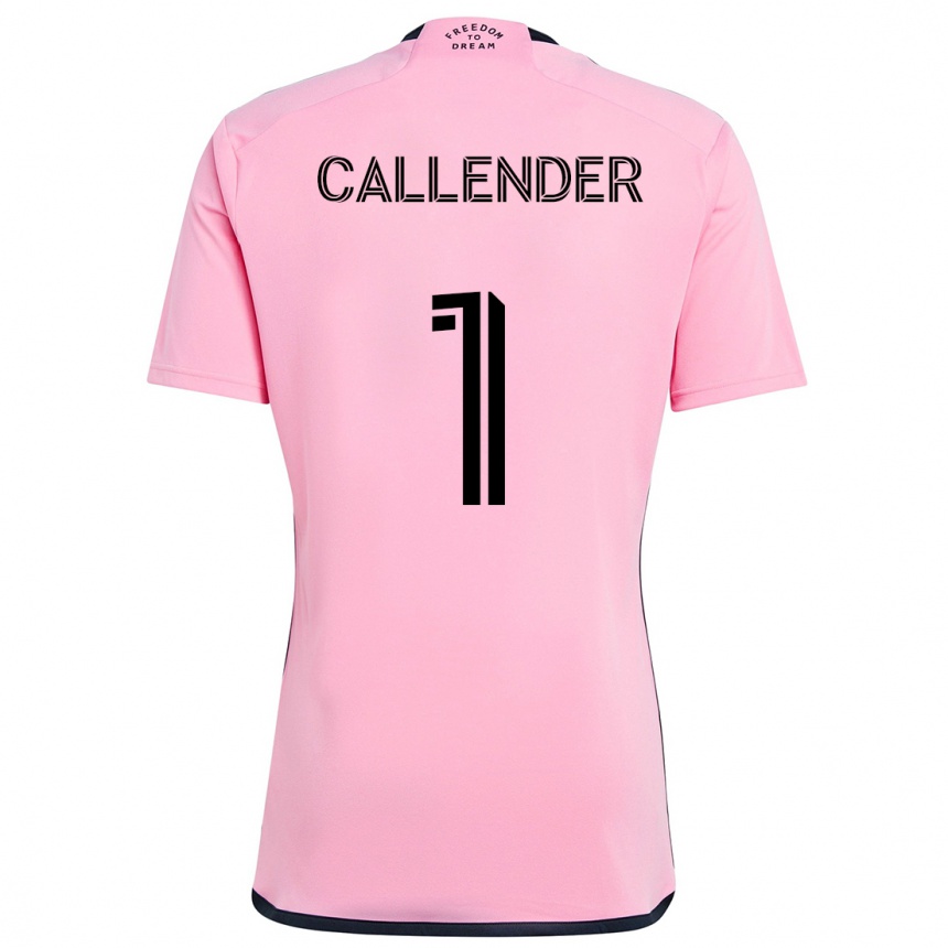 Kids Football Drake Callender #1 Pink Home Jersey 2024/25 T-Shirt Za