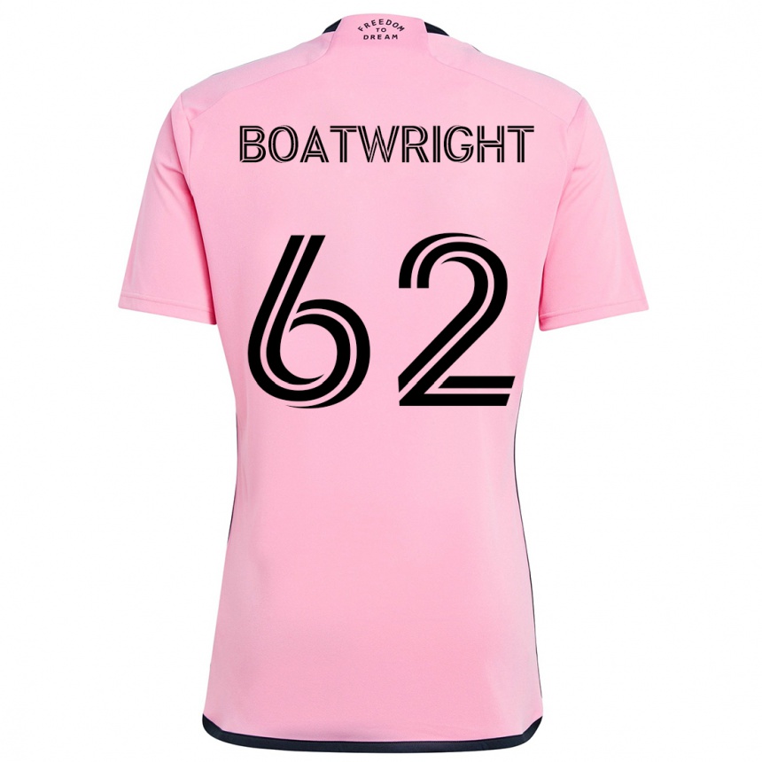 Kids Football Israel Boatwright #62 Pink Home Jersey 2024/25 T-Shirt Za