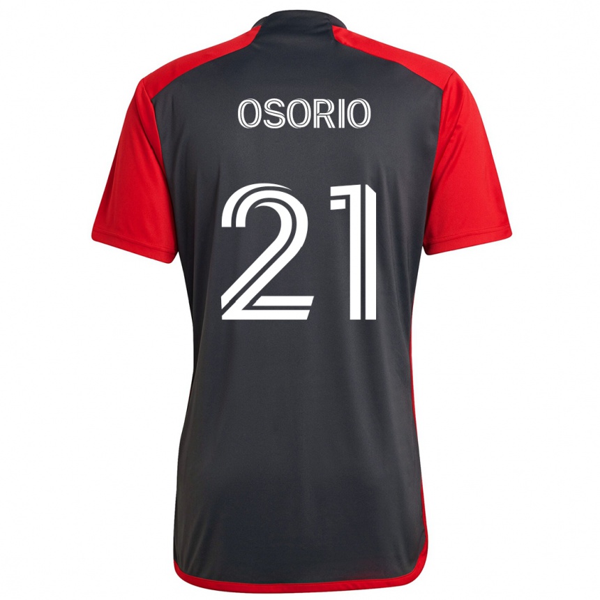 Kids Football Jonathan Osorio #21 Grayn Red Home Jersey 2024/25 T-Shirt Za