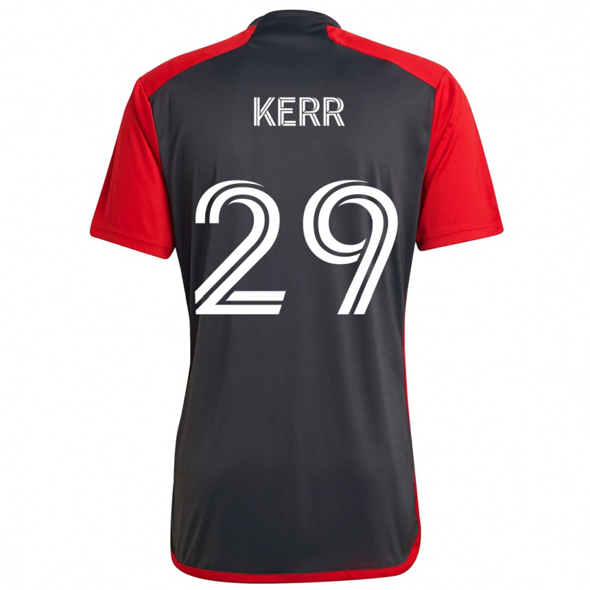 Kids Football Deandre Kerr #29 Grayn Red Home Jersey 2024/25 T-Shirt Za