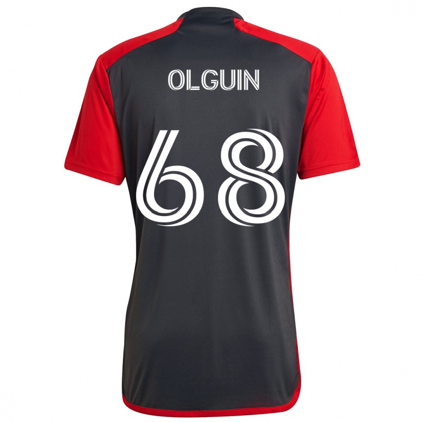 Kids Football Lucas Olguin #68 Grayn Red Home Jersey 2024/25 T-Shirt Za