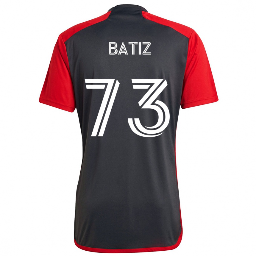 Kids Football Jesus Batiz #73 Grayn Red Home Jersey 2024/25 T-Shirt Za