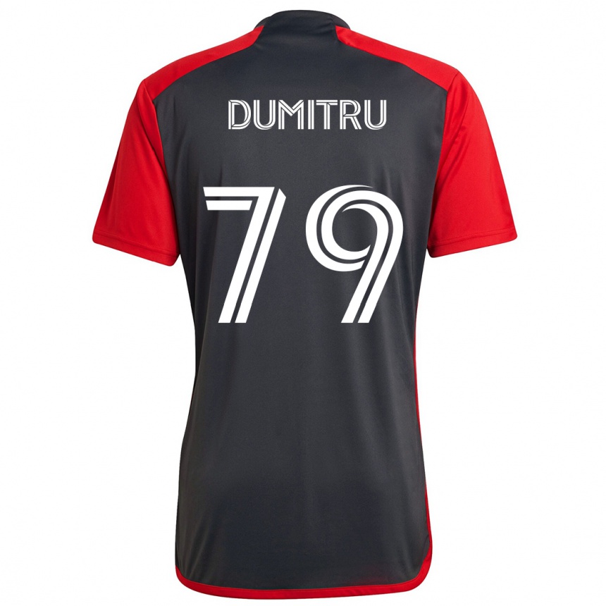 Kids Football Andrei Dumitru #79 Grayn Red Home Jersey 2024/25 T-Shirt Za