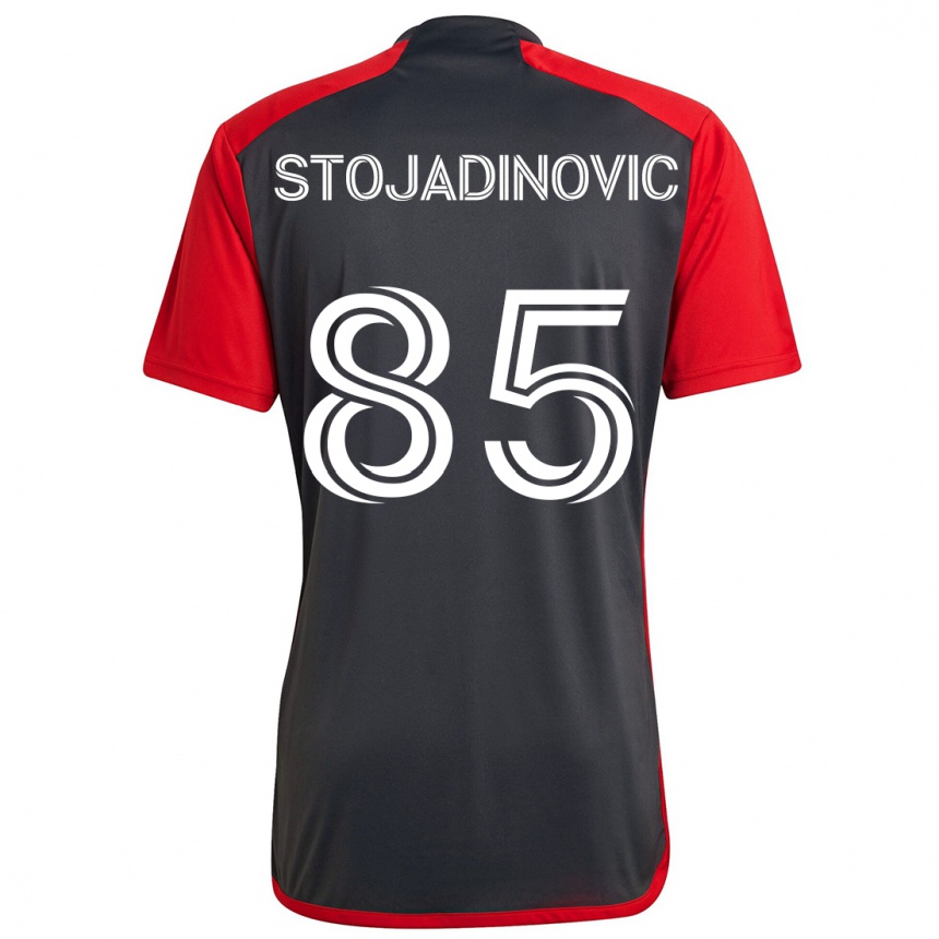 Kids Football Marko Stojadinovic #85 Grayn Red Home Jersey 2024/25 T-Shirt Za