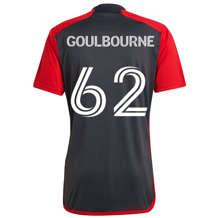 Kids Football Rohan Goulbourne #62 Grayn Red Home Jersey 2024/25 T-Shirt Za