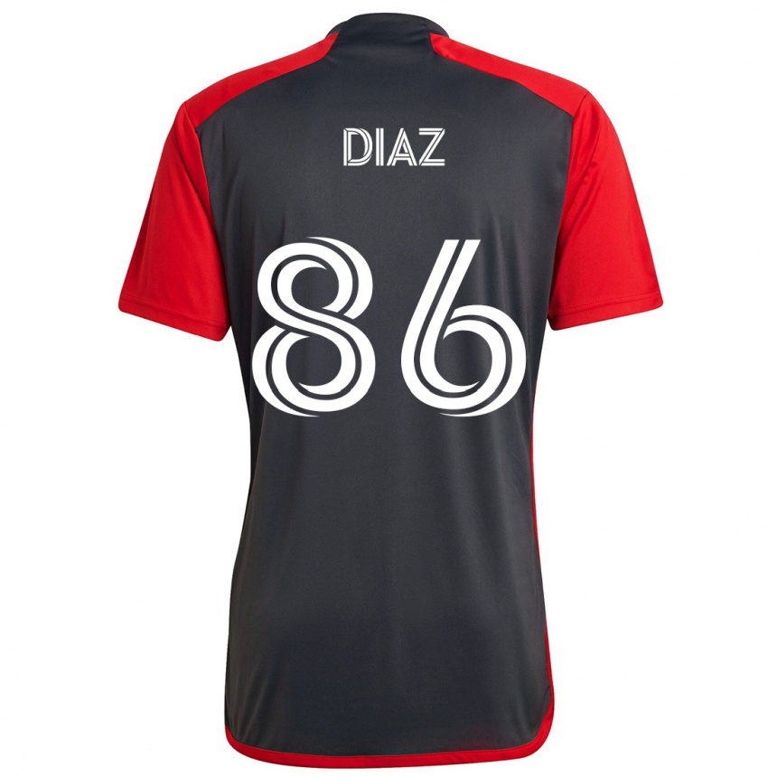 Kids Football Alec Díaz #86 Grayn Red Home Jersey 2024/25 T-Shirt Za