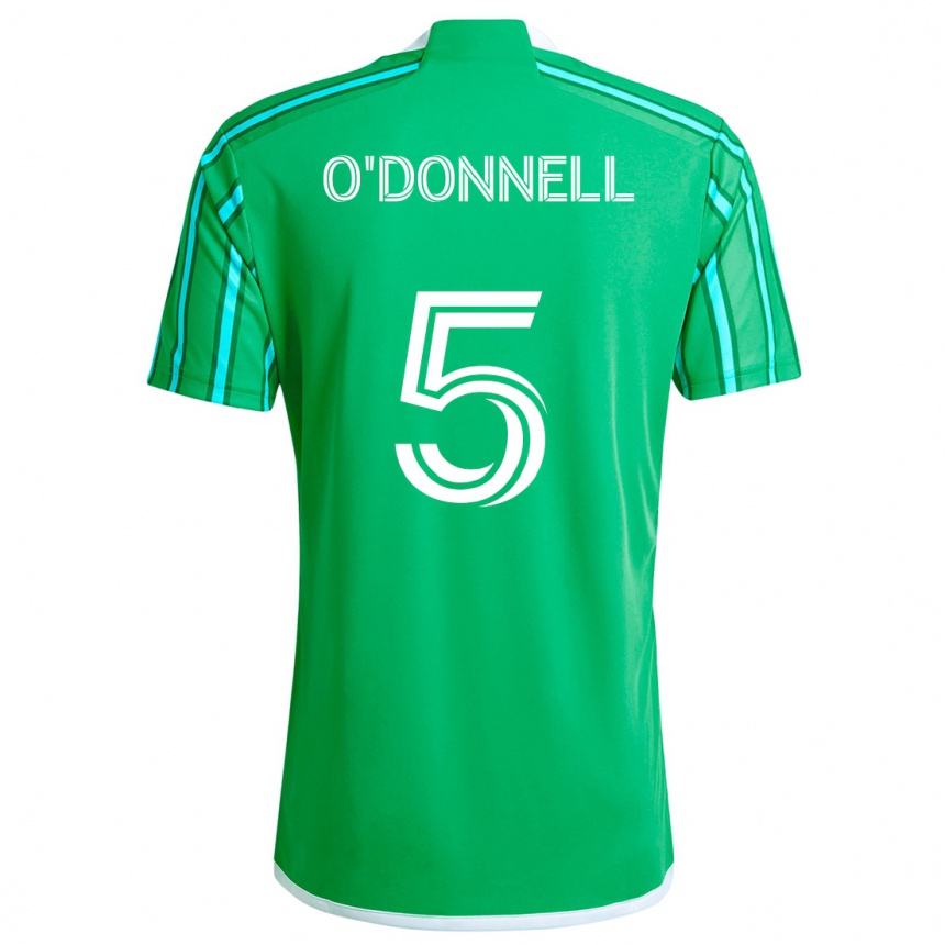 Kids Football Kristina O'donnell #5 Green White Home Jersey 2024/25 T-Shirt Za