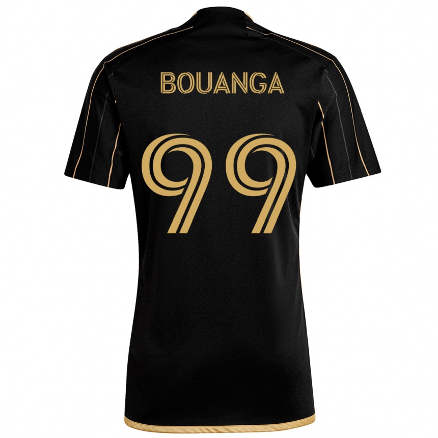 Kids Football Denis Bouanga #99 Black Gold Home Jersey 2024/25 T-Shirt Za