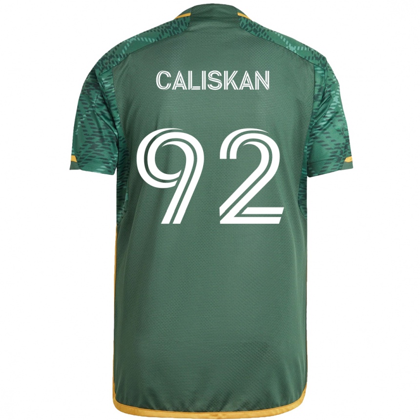 Kids Football Noel Caliskan #92 Green Orange Home Jersey 2024/25 T-Shirt Za