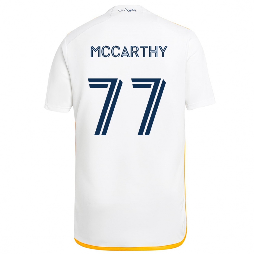 Kids Football John Mccarthy #77 White Yellow Home Jersey 2024/25 T-Shirt Za