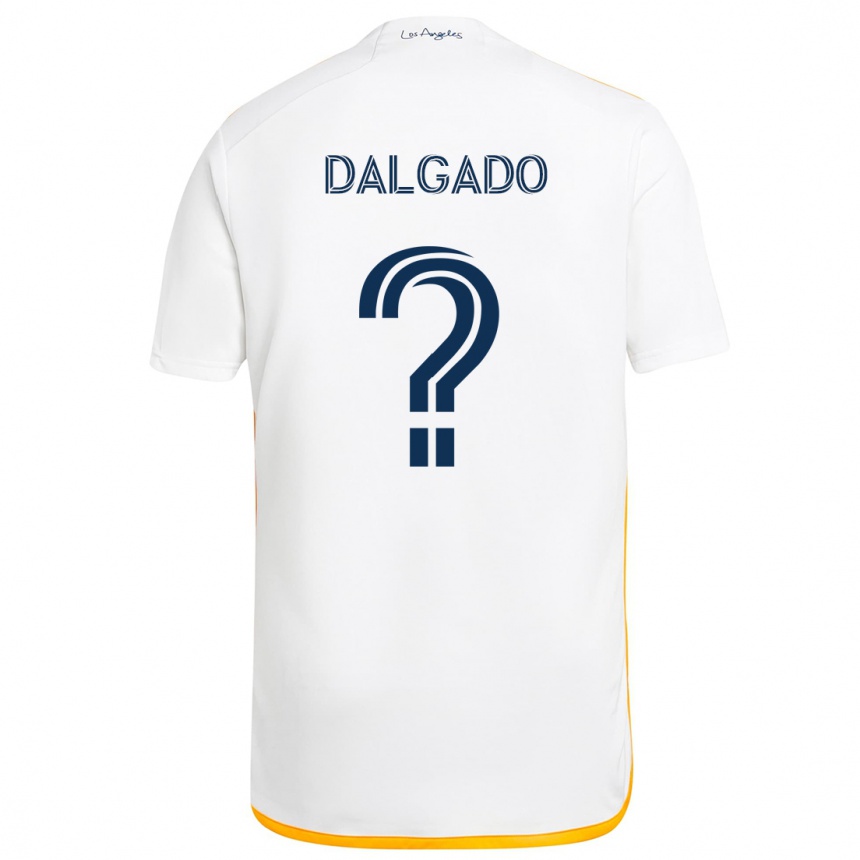 Kids Football Riley Dalgado #0 White Yellow Home Jersey 2024/25 T-Shirt Za