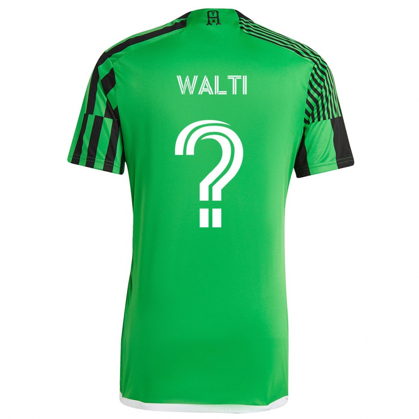 Kids Football Jackson Wälti #0 Green Black Home Jersey 2024/25 T-Shirt Za