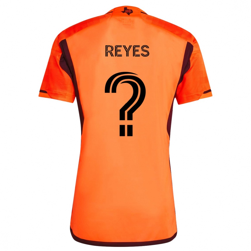 Kids Football Dylan Reyes #0 Orange Black Home Jersey 2024/25 T-Shirt Za