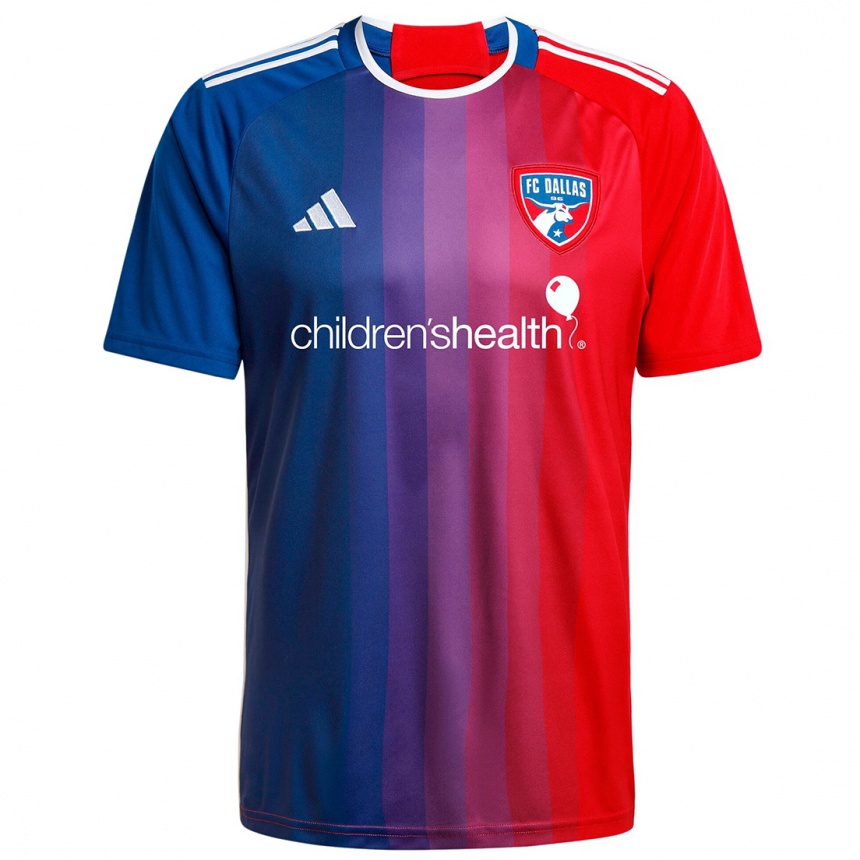 Kids Football Christopher Cook #0 Blue Red Home Jersey 2024/25 T-Shirt Za