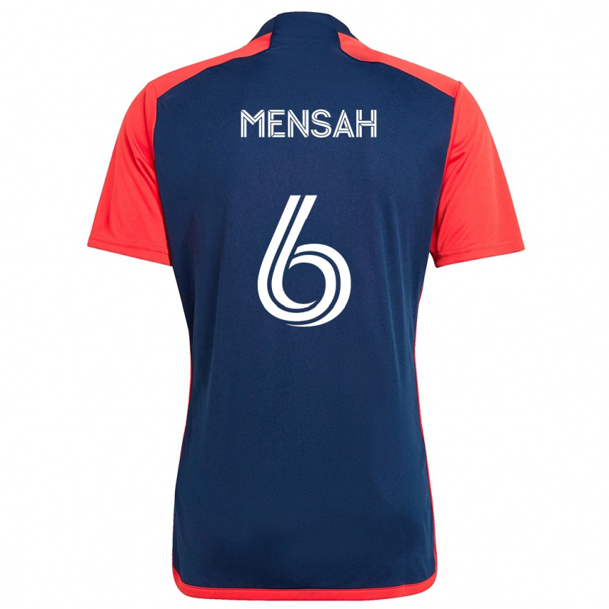 Kids Football Jonathan Mensah #6 Blue Red Home Jersey 2024/25 T-Shirt Za