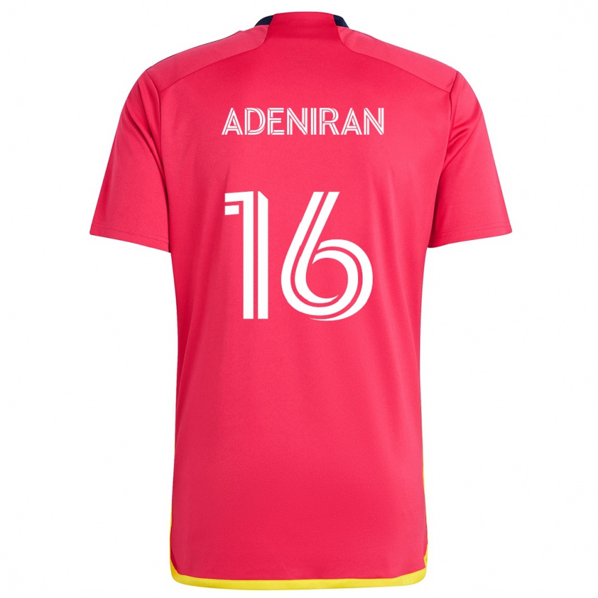 Kids Football Samuel Adeniran #16 Red Blue Home Jersey 2024/25 T-Shirt Za