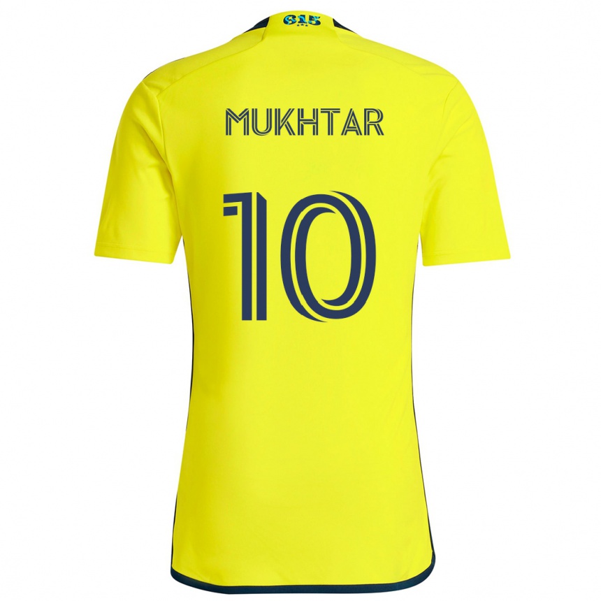 Kids Football Hany Mukhtar #10 Yellow Blue Home Jersey 2024/25 T-Shirt Za