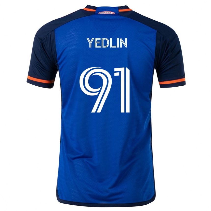 Kids Football Deandre Yedlin #91 Blue White Home Jersey 2024/25 T-Shirt Za