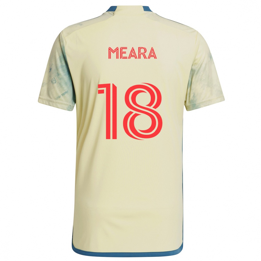 Kids Football Ryan Meara #18 Yellow Red Blue Home Jersey 2024/25 T-Shirt Za