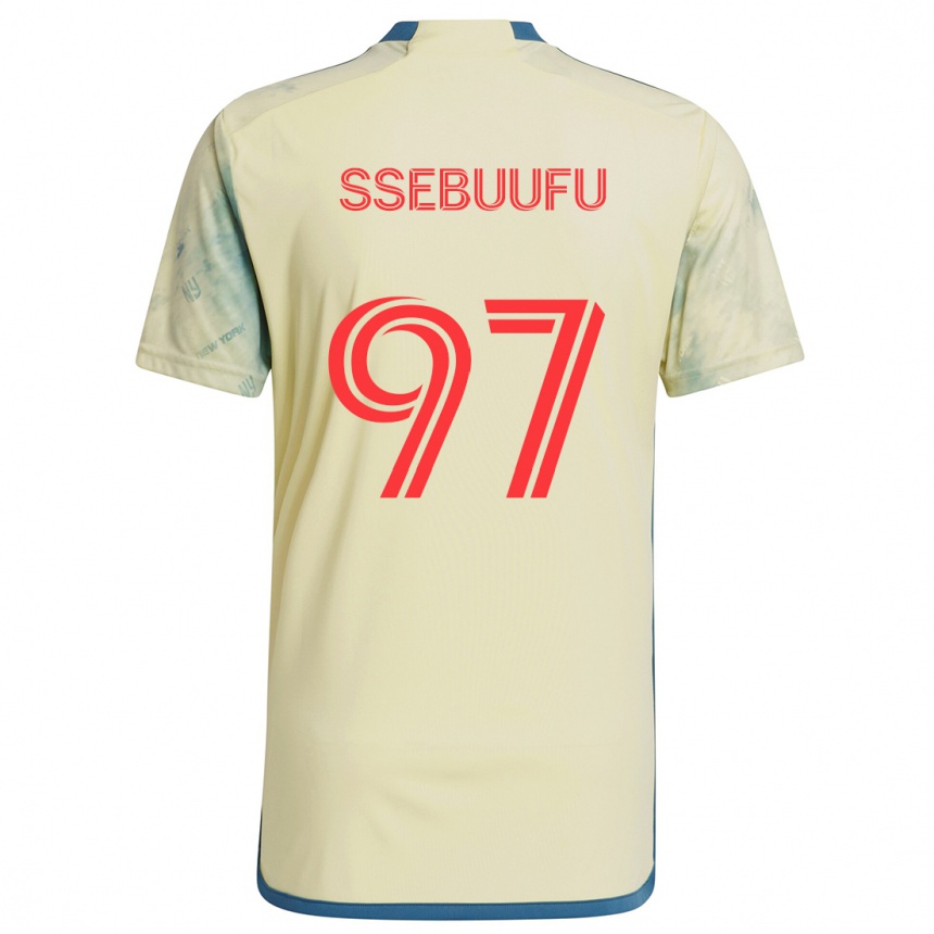 Kids Football Frank Ssebuufu #97 Yellow Red Blue Home Jersey 2024/25 T-Shirt Za