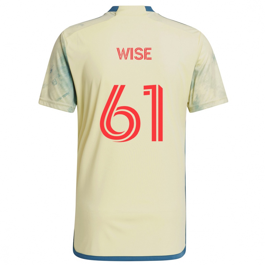 Kids Football Henry Wise #61 Yellow Red Blue Home Jersey 2024/25 T-Shirt Za