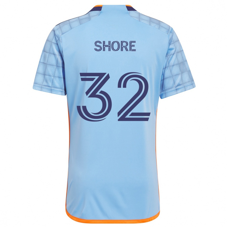 Kids Football Jonathan Shore #32 Blue Orange Home Jersey 2024/25 T-Shirt Za