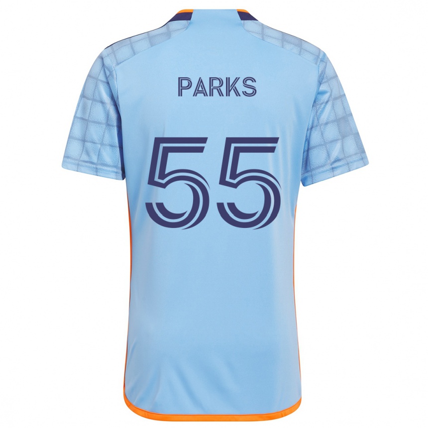 Kids Football Keaton Parks #55 Blue Orange Home Jersey 2024/25 T-Shirt Za