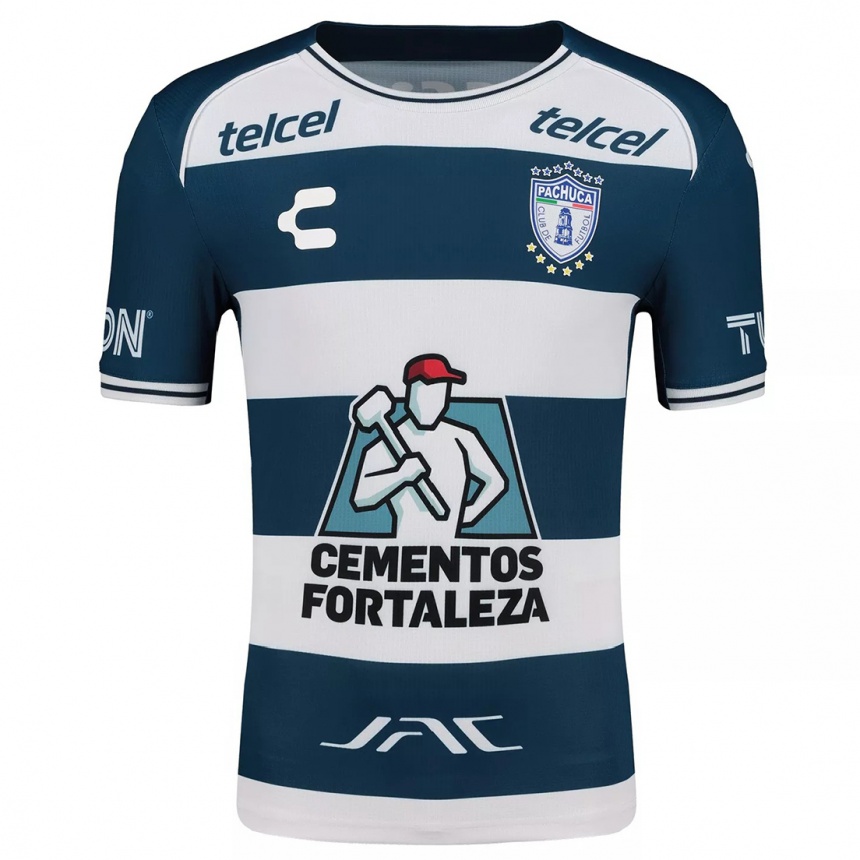 Kids Football Ángel Mena #0 Blue White Home Jersey 2024/25 T-Shirt Za