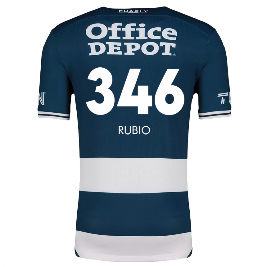 Kids Football Mateo Rubio #346 Blue White Home Jersey 2024/25 T-Shirt Za