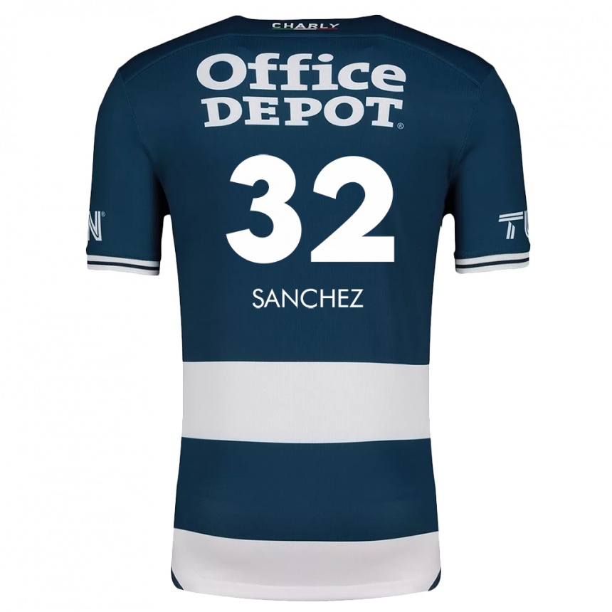 Kids Football Luis Sánchez #32 Blue White Home Jersey 2024/25 T-Shirt Za