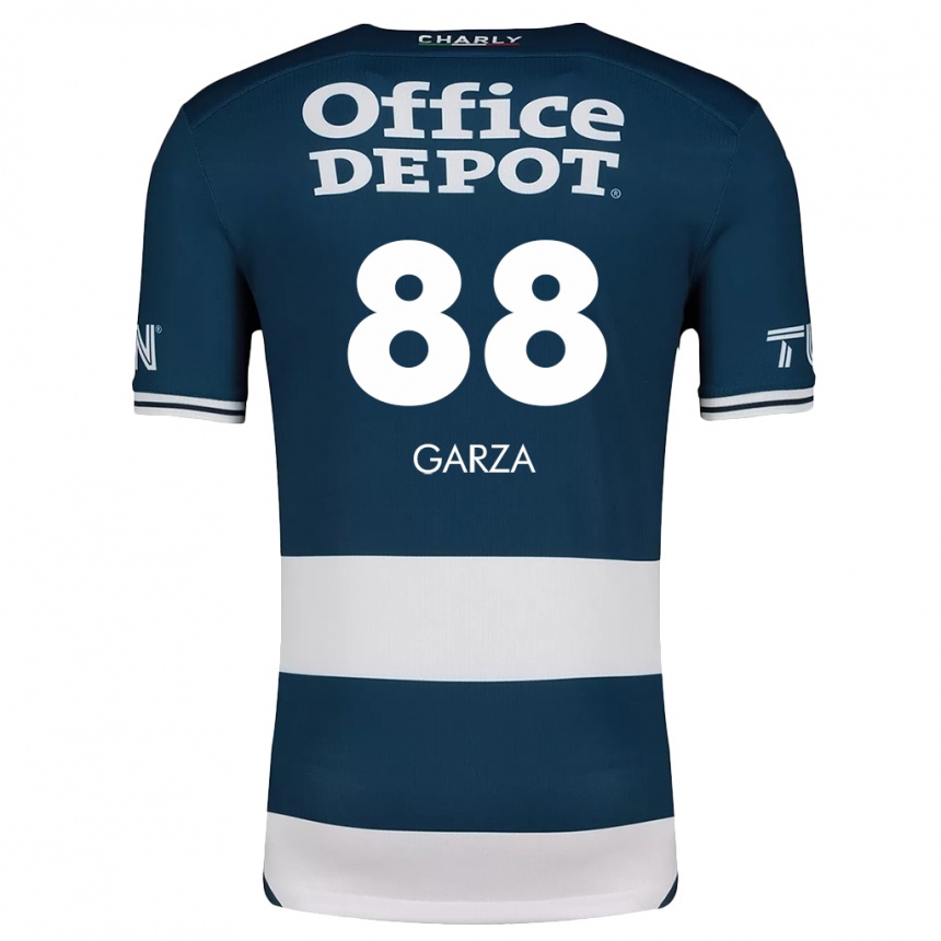 Kids Football Adrián Garza #88 Blue White Home Jersey 2024/25 T-Shirt Za