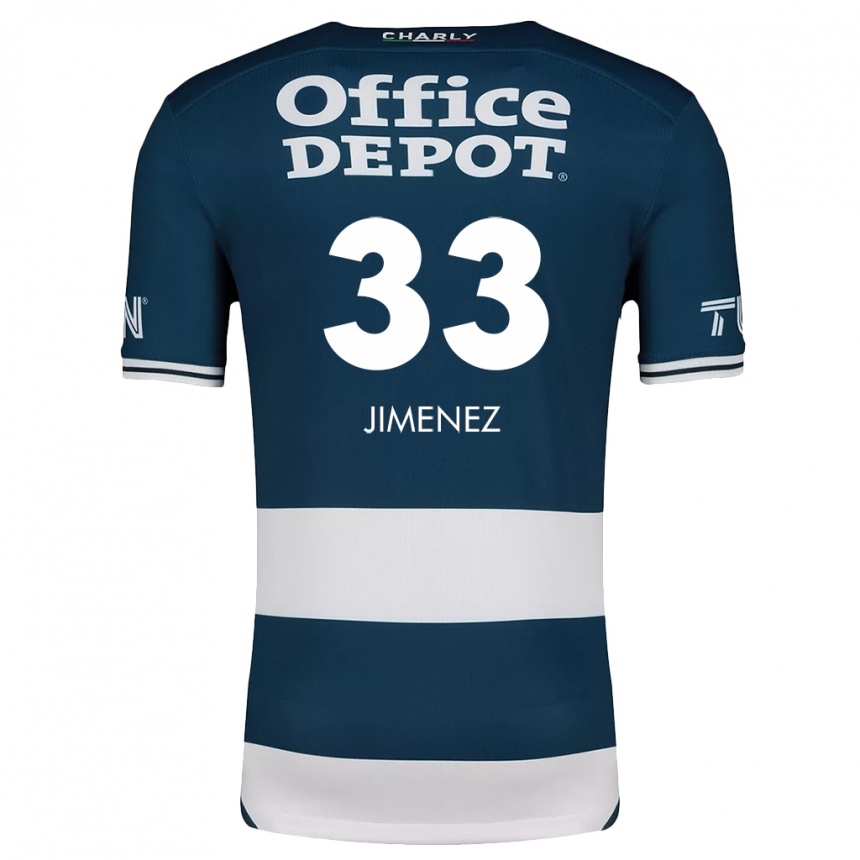 Kids Football Stefani Jiménez #33 Blue White Home Jersey 2024/25 T-Shirt Za